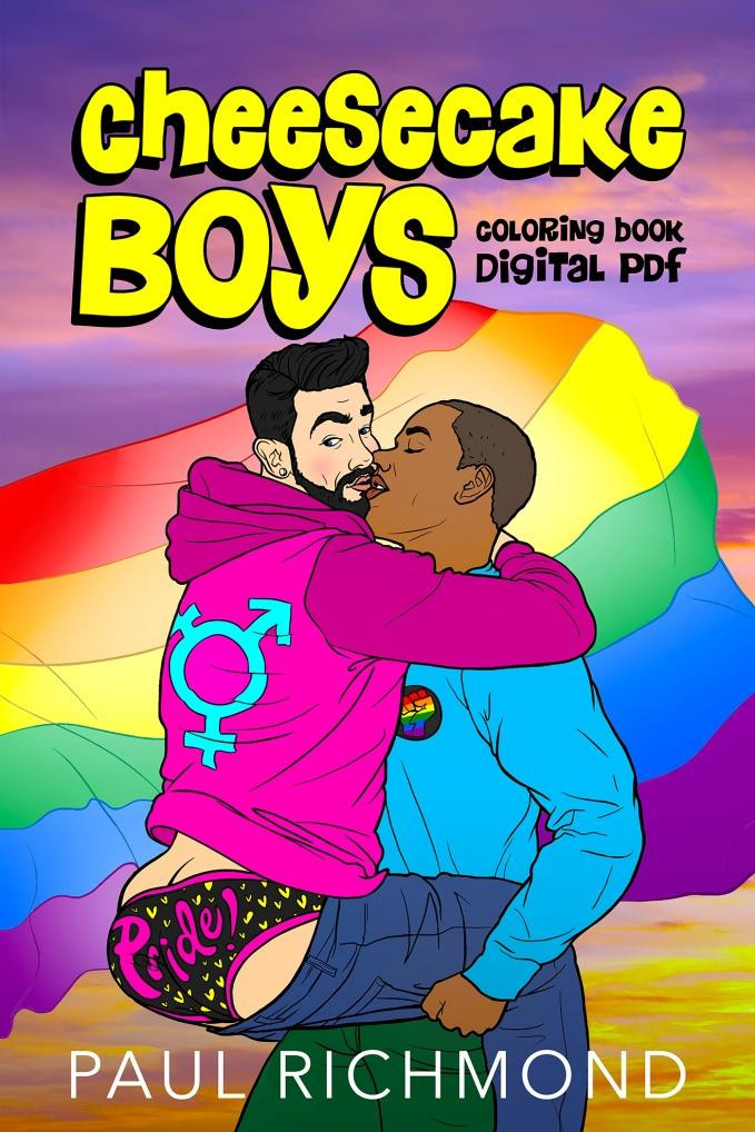 Cheesecake Boys Digital Coloring Book